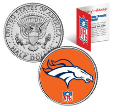 DENVER BRONCOS  NFL JFK Kennedy Half Dollar US Coin  *Officially Licensed* - £7.44 GBP