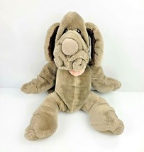 Ganz Bros Wrinkles The Dog Plush Hand Puppet Full Body 18&quot; 1981 Vintage - £17.35 GBP