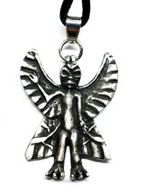 Pazuzu Devil Necklace Demon Statue Pendant Assyrian King Exorcist Cord Bead - £13.43 GBP