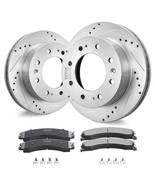 VEVOR Drilled and Slotted Front Brake Rotors Pads Kit for Chevy Silverad... - £214.34 GBP