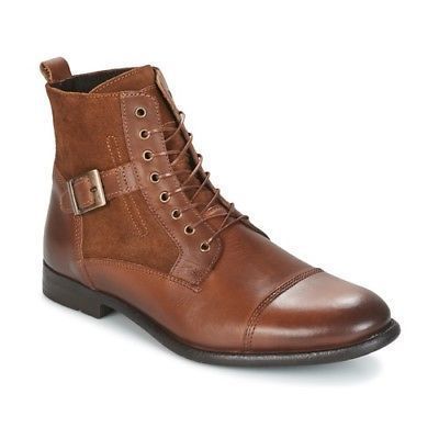 New Handmade Men Brown Leather Cap Toe Ankle Boots, Men Lace Up Boots 2019