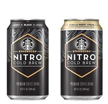Starbucks Nitro Cold Brew Canned Coffee 9.6FL Ounce of Premium Coffee (2 Flavor  - £15.81 GBP