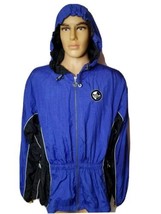 Rare Vintage 80s Adidas Jacket Windbreaker Running Three Stripe XL Trefoil VTG - £21.78 GBP