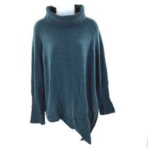 Lauren Conrad Green Turtleneck Pullover Sweater with Tie Size M - £17.42 GBP