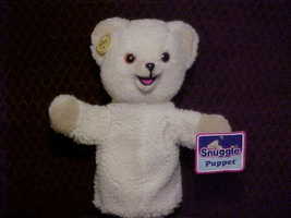 12&quot; Snuggle Fabric Softner Plush Puppet Bear With Tags By Russ 1986 Cute - £19.65 GBP