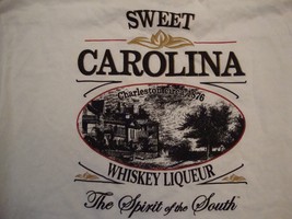 Sweet Carolina Whiskey Liqueur Here's To The Sweet Life White T Shirt Size XL - £12.41 GBP