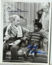 DIFFERENT STROKES CAST SIGNED PHOTO X2 - Gary Coleman &amp; Conrad Bain w/COA - £206.28 GBP