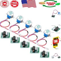 Precision 28BYJ-48 Stepper Motor Set with ULN2003 Driver for Robotics Pr... - $37.05 CAD
