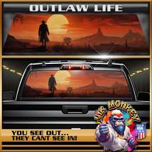 Outlaw Life - Truck Back Window Graphics - Customizable - £46.11 GBP+