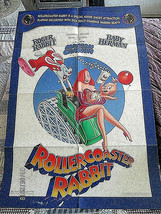 WALT DISNEY:ROGER RABBIT (ROLLER COASTER RABBIT) 1990 1-SHEET MOVIE POSTER - $3,698.84 MXN