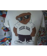 VintageTexas A&amp;M Aggies Cool Bear with sunglasses rap hip hop football T... - $24.69