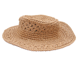 A New Day Womens Natural Color Tan Chateau Panama Wide Floppy Brim Sun B... - £19.94 GBP