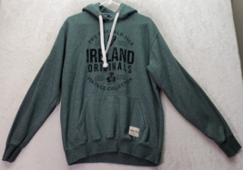 Urban Irish Hoodie Womens XL Green Originals Ireland Long Sleeve Logo Dr... - £21.64 GBP