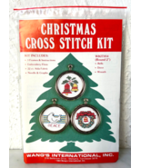 Wang&#39;s Vintage Christmas Ornaments Cross Stitch Kit - Bells-Dove-Wreath ... - $12.95 CAD