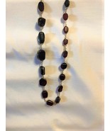 Vintage Brown Stone &amp; Gold Necklace - $68.38 CAD