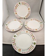 Rosenthal Piemonte Floral Pucci MCM Set of 4 Dinner Plates EUC - £88.15 GBP