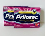 2 X Prilosec OTC Frequent Heartburn Reducer 14 Tablets Ea - EXP 05/2025 - £14.38 GBP