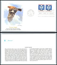 1985 US FDC Cover - Tawny Eagle, Washington DC H11 - £2.15 GBP