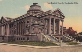 First Baptist Church Chickasha Oklahoma OK Postcard B11 - $2.99