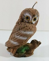 Ceramic BISQUE OWL ON TREE STUMP Approximately 3 3/4&quot; Tall - €9,89 EUR