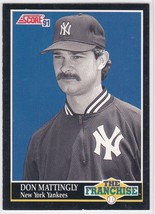 M) 1991 Score Baseball Trading Card - Don Mattingly #856 - The Franchise - £1.54 GBP