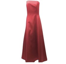 Lillie Rubin Red Strapless Dress Formal Gown Size 8 - £34.16 GBP