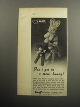 1957 Steiff Toys Advertisement - Bunny Lamb and Deer - Don&#39;t get in a stew - £14.78 GBP