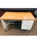 2 Drawers Strong Metal/Wooden Desk - See Photo for More - $562.37 MXN