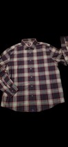 UNTUCKit Men&#39;s Shirt Gray Navy Red Plaid Long Sleeve Button Down  Cotton  XL - £23.72 GBP