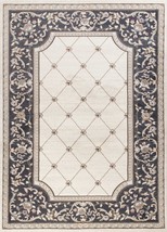 HomeRoots 352972 7 ft. 10 in. x 9 ft. 10 in. Polypropylene Ivory &amp; Grey Area Rug - £268.09 GBP