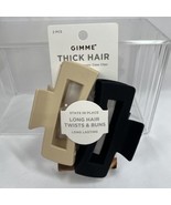 Gimme 2pc Thick Hair Jaw Claw Clips Tight Hold Long Hair No Breakage Twi... - $10.95 CAD