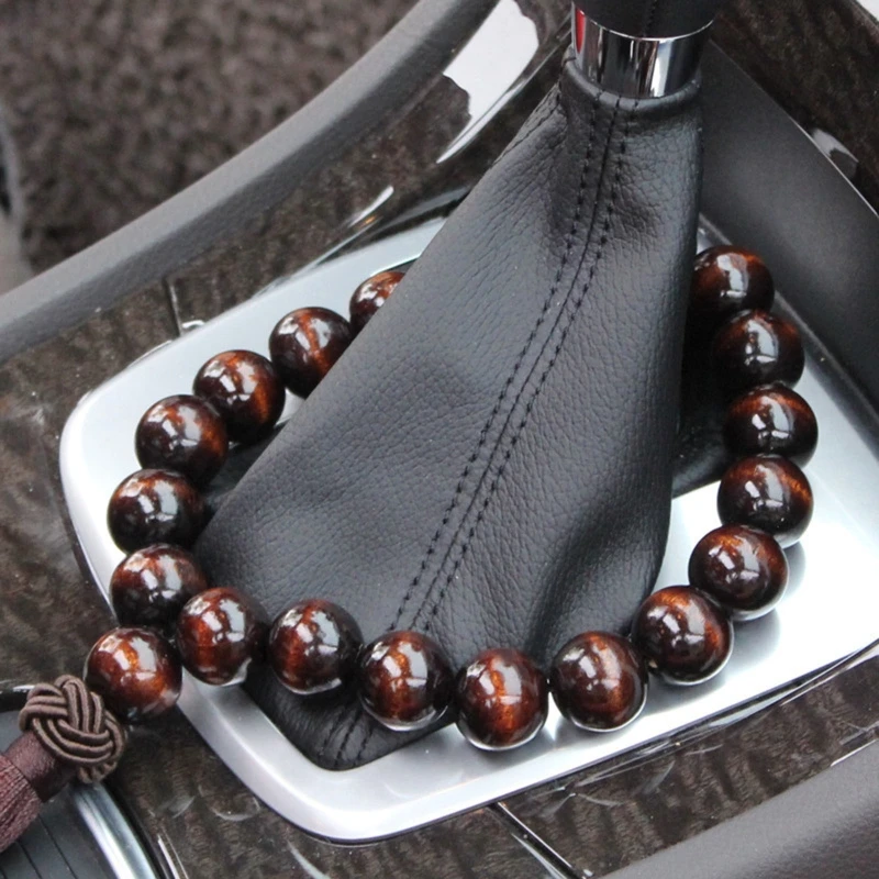 Wood Beads Car Pendant Decor Hanging Ornament Charms Rearview Mirror Blessed R - £10.26 GBP