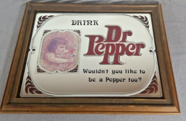 Vintage Drink Dr Pepper Wouldnt You Like To Be A Pepper Too Mirror Sign ... - $74.25