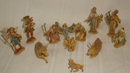 Depose Italy Mini Nativity 12 Piece Set Mary Joseph Baby Jesus,  Animals... - $49.49