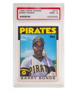 1986 Topps Barry Bonds Rookie Card #11T Graded by PSA as Mint 9 - £63.30 GBP