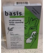 basis Refreshing Facial Cleansing Cloths Individually Wrapped Alcohol/So... - £19.60 GBP