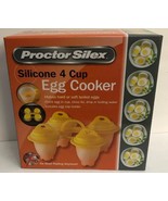 Proctor Silex Silicone 4 Cup Egg Cooker New in Box Model #03108-SHIPS N ... - $14.73