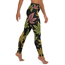 Fifth Degree™ Weed Marijuana Pot Cannabis Leaf High Waisted Yoga Leggings - £49.15 GBP