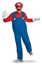 Mario by Disguise - Complete Super Mario Adult Costume - Men&#39;s XLarge - Red/Blue - $71.99