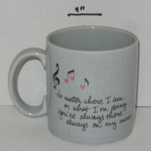 &quot;Music Notes&quot; Coffee Mug Cup Ceramic By Russ - $9.55