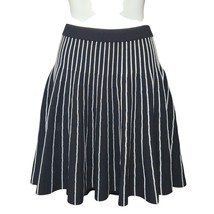 Carmen Marc Valvo Womens Small Fit &amp; Flare Skirt Ribbed Knit Academic Pr... - $21.17