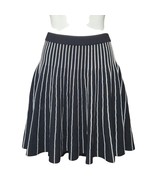 Carmen Marc Valvo Womens Small Fit &amp; Flare Skirt Ribbed Knit Academic Pr... - $21.17