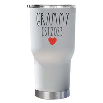 Funny Grammy EST 2023 Tumbler 30oz Mothers Day Tumblers Christmas Gift For Mom - £23.70 GBP