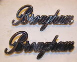MOPAR BROUGHAM EMBLEMS #3810287 OEM 1973 74 VALIANT 1974 PLYMOUTH DODGE - $71.99