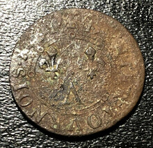 1651 France Arches-Charleville Denier Tournois Medieval Charles II Rare ... - $17.82