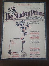 The Student Prince In Heidelberg Sheet Music by Donnelly &amp; Romberg Drinking Song - £8.38 GBP