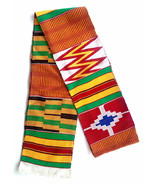 Handwoven Kente Scarf Kente Stole Asante Sash African Textile African Ar... - $34.21 CAD