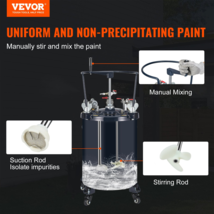 30L Spray Paint Pressure Pot with Agitator, 8gal Tank, 70 PSI Max for Pa... - $296.39