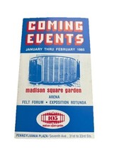 Vintage Madison Square Garden 1985 Winter Schedule MSG NBA Jordan 1/5 42PTs - €43,42 EUR