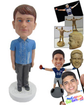 Personalized Bobblehead Neat Man In Upright Position - Leisure &amp; Casual Casual M - £68.15 GBP